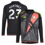 aston villa adidas goalkeeper shirt 2024-25 – long sleeve – kids with martinez 23 printing – 202029325 Collection - Official Aston Villa Shirts & Jerseys