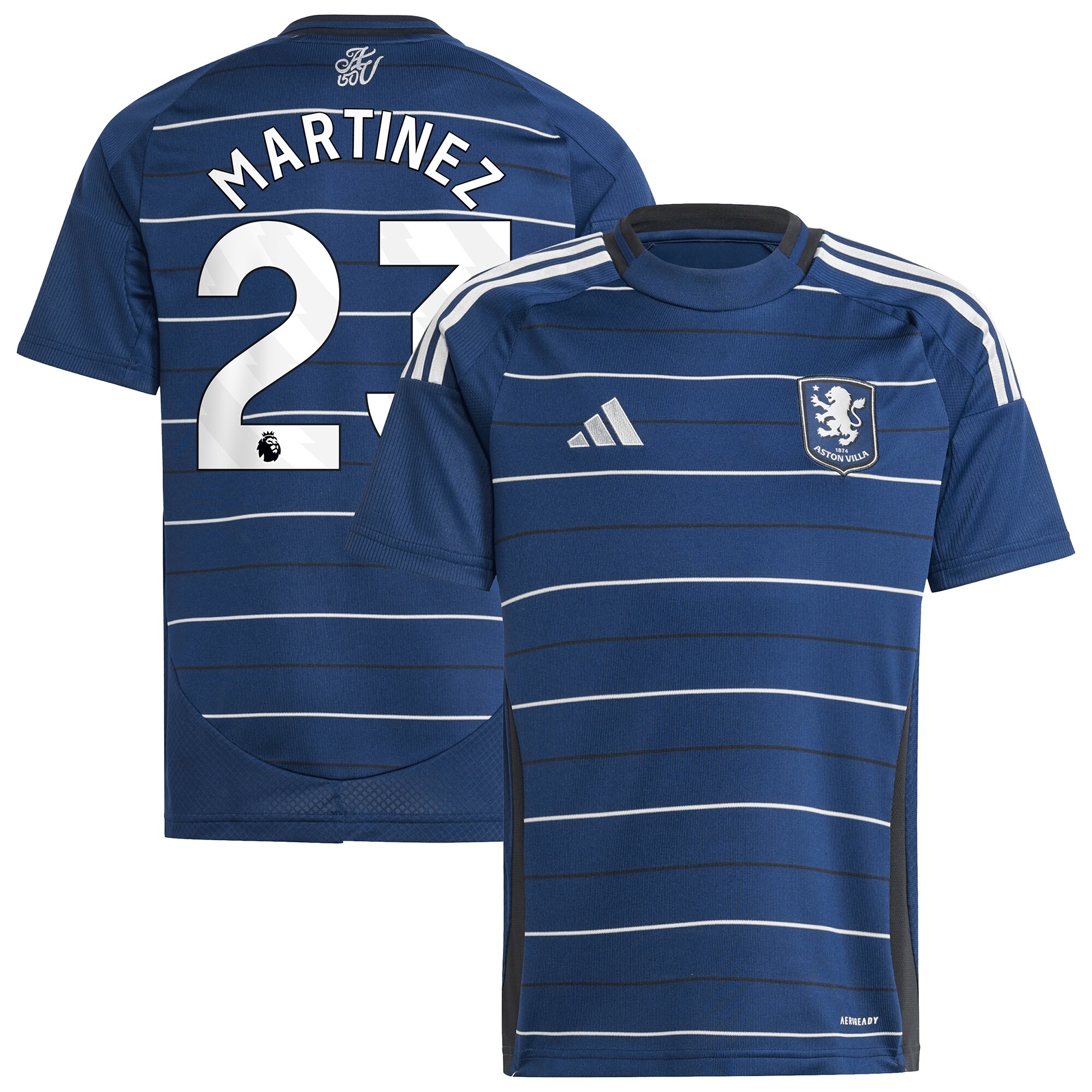 aston villa adidas goalkeeper shirt 2024-25 – long sleeve – kids with martinez 23 printing – 202030988 Collection - Official Aston Villa Shirts & Jerseys