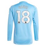 aston villa adidas goalkeeper shirt 2024-25 – long sleeve with gauci 18 printing – 202030982 Collection - Official Aston Villa Shirts & Jerseys