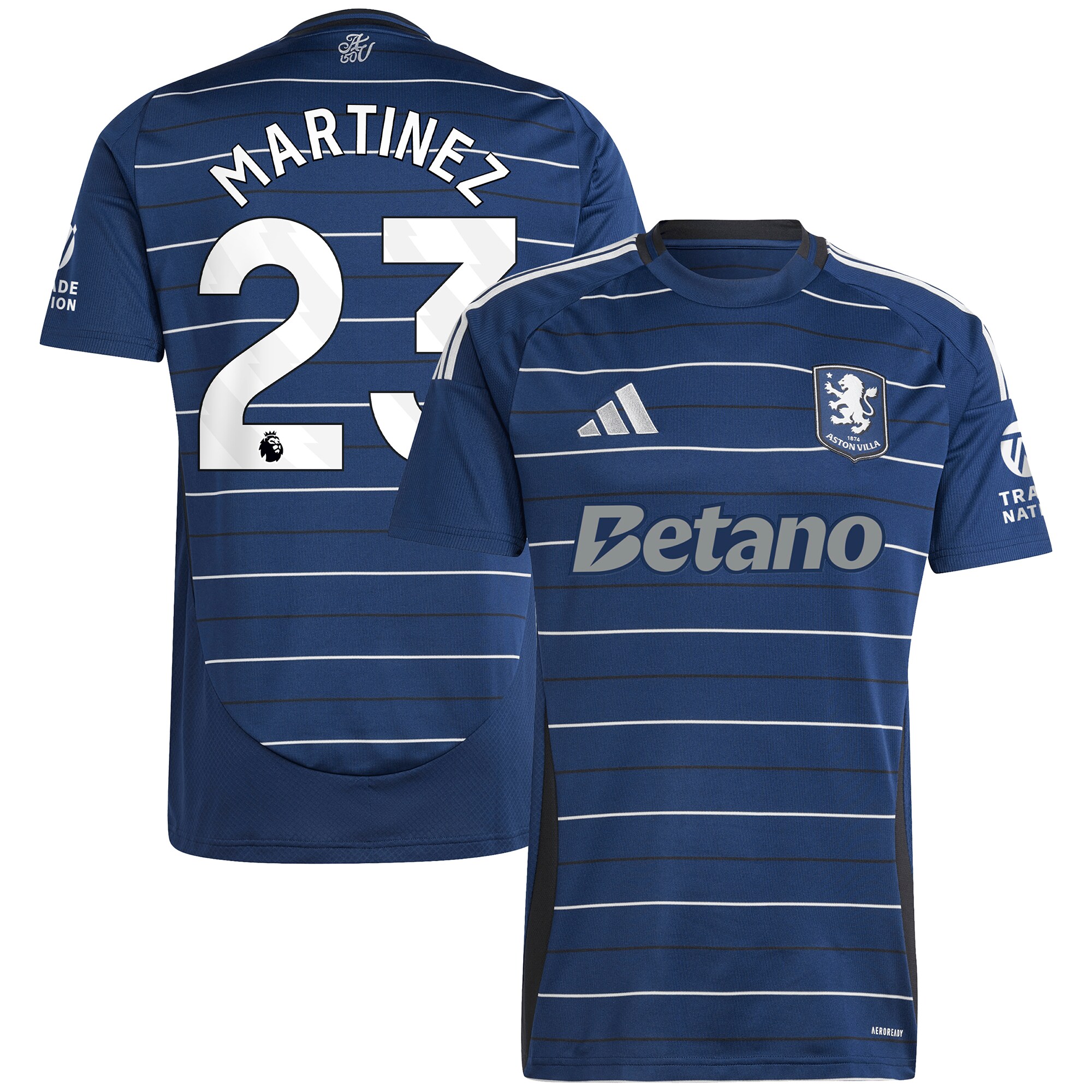 aston villa adidas goalkeeper shirt 2024-25 – long sleeve with martinez 23 printing – 202030973 Collection - Official Aston Villa Shirts & Jerseys