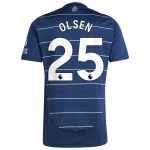 aston villa adidas goalkeeper shirt 2024-25 – long sleeve with olsen 25 printing – 202030975 Collection - Official Aston Villa Shirts & Jerseys