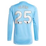 aston villa adidas goalkeeper shirt 2024-25 – long sleeve with olsen 25 printing – 202030976 Collection - Official Aston Villa Shirts & Jerseys