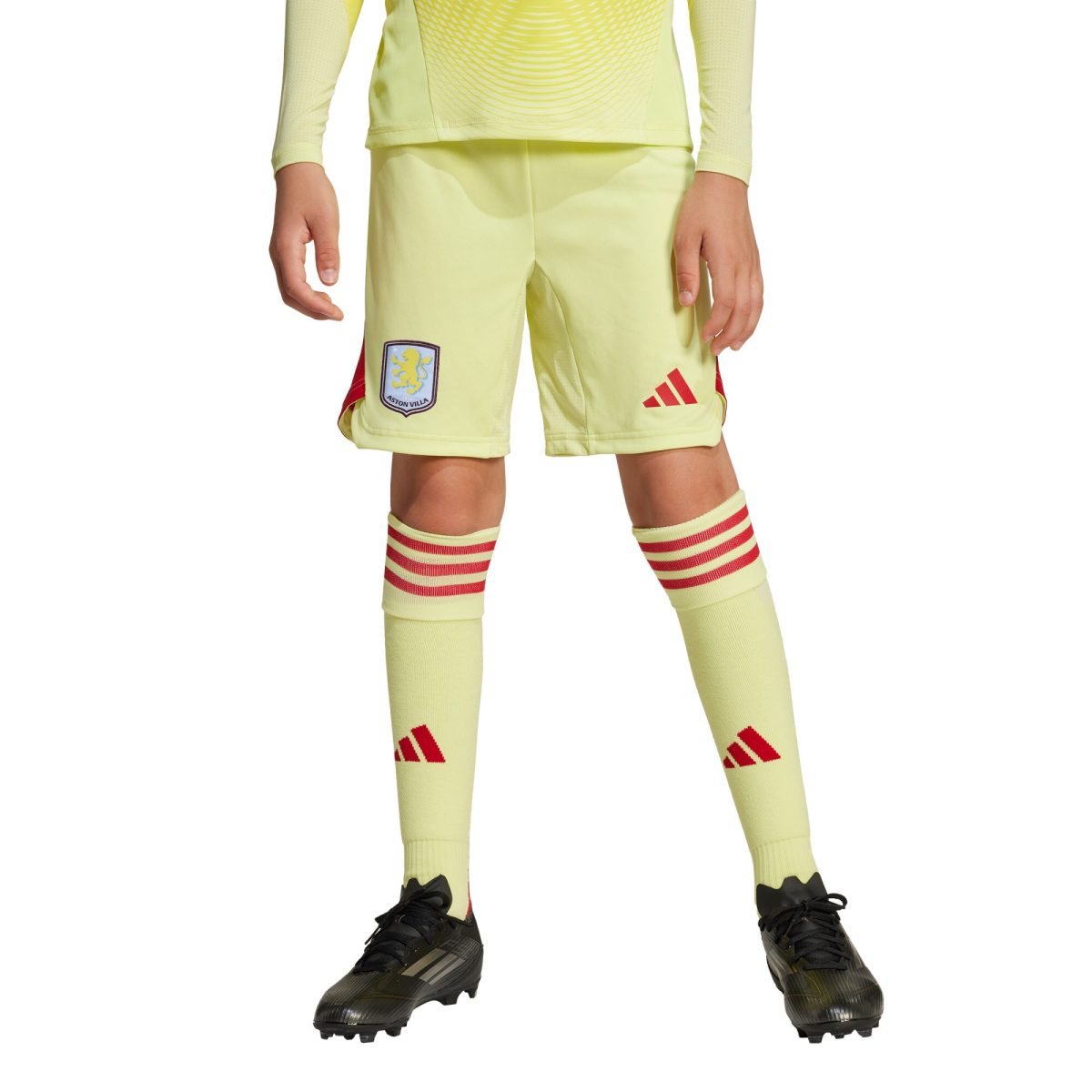 aston villa adidas goalkeeper shorts 2025-26 – kids Collection - Official Aston Villa Shirts & Jerseys