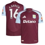 aston villa adidas home authentic shirt 2024-25 with a.garcía 16 printing Collection - Official Aston Villa Shirts & Jerseys