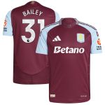 aston villa adidas home authentic shirt 2024-25 with bailey 31 printing Collection - Official Aston Villa Shirts & Jerseys