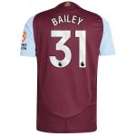aston villa adidas home authentic shirt 2024-25 with bailey 31 printing Collection - Official Aston Villa Shirts & Jerseys