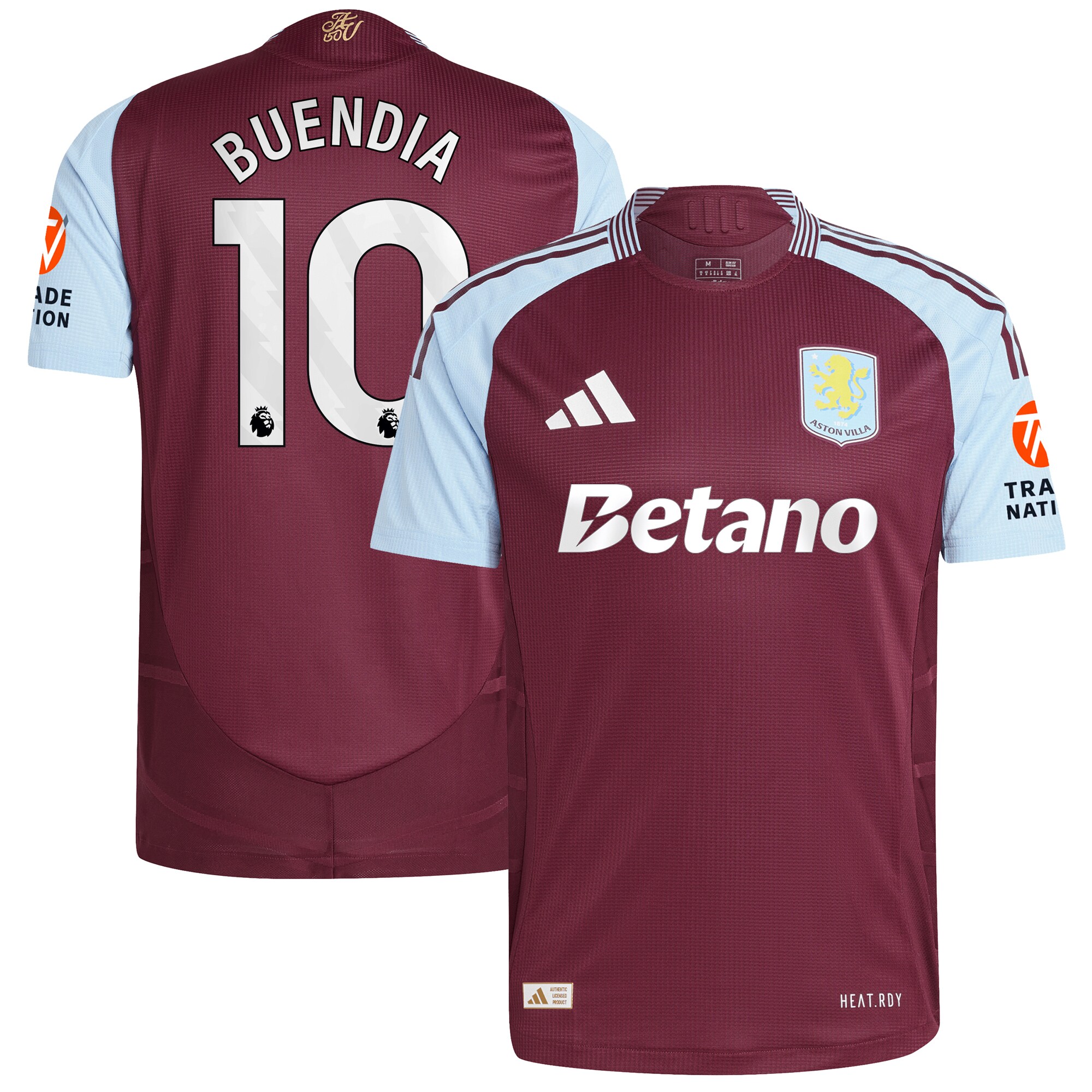 aston villa adidas home authentic shirt 2024-25 with buendia 10 printing Collection - Official Aston Villa Shirts & Jerseys