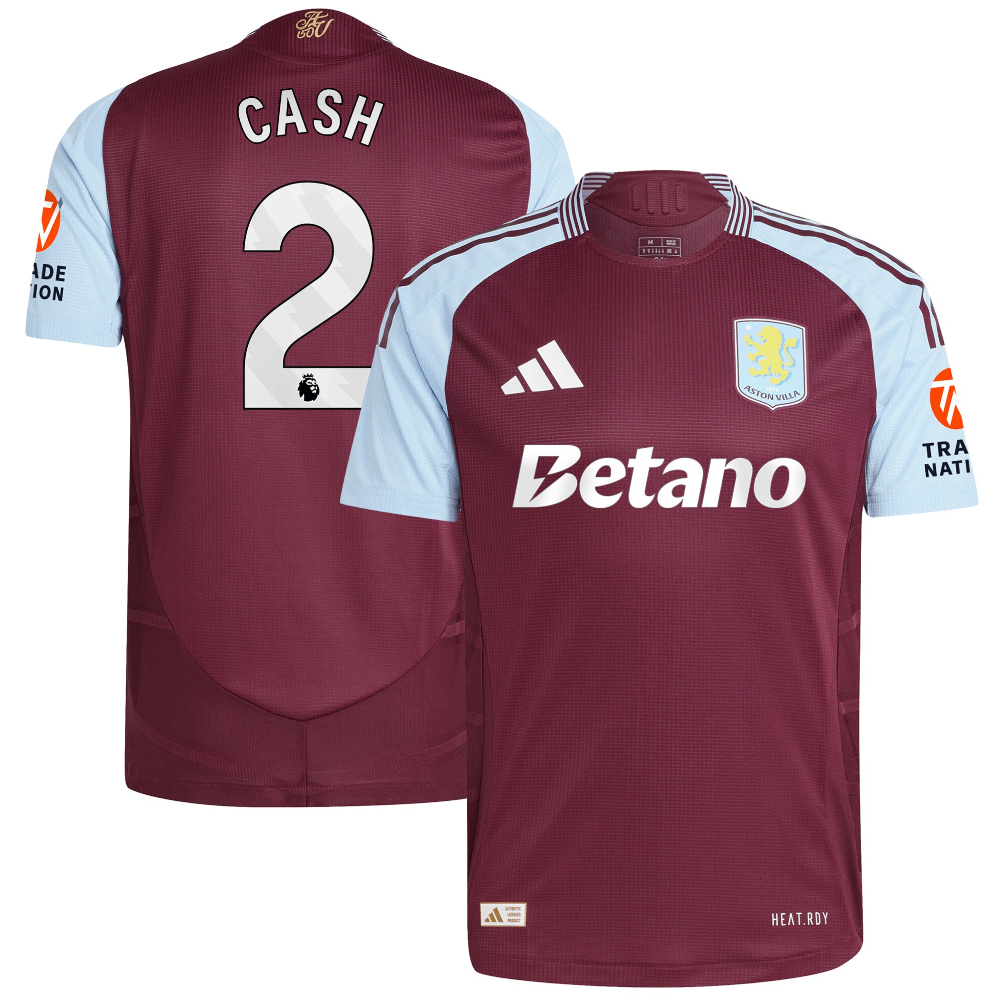 aston villa adidas home authentic shirt 2024-25 with cash 2 printing Collection - Official Aston Villa Shirts & Jerseys