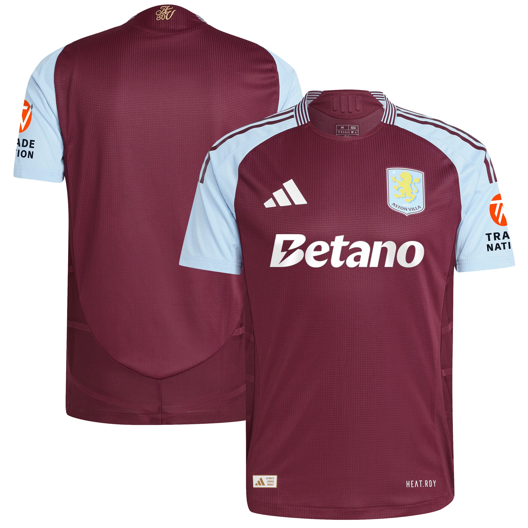 aston villa adidas home authentic shirt 2024-25 with custom printing Collection - Official Aston Villa Shirts & Jerseys