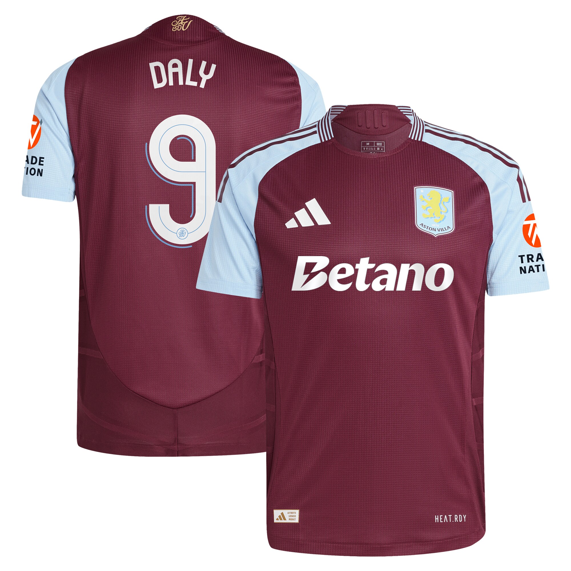 aston villa adidas home authentic shirt 2024-25 with daly 9 cup printing Collection - Official Aston Villa Shirts & Jerseys