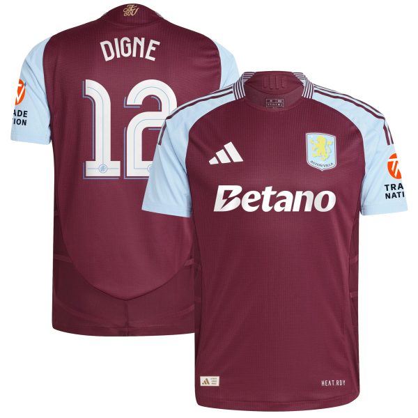 aston villa adidas home authentic shirt 2024-25 with digne 12 cup printing Collection - Official Aston Villa Shirts & Jerseys