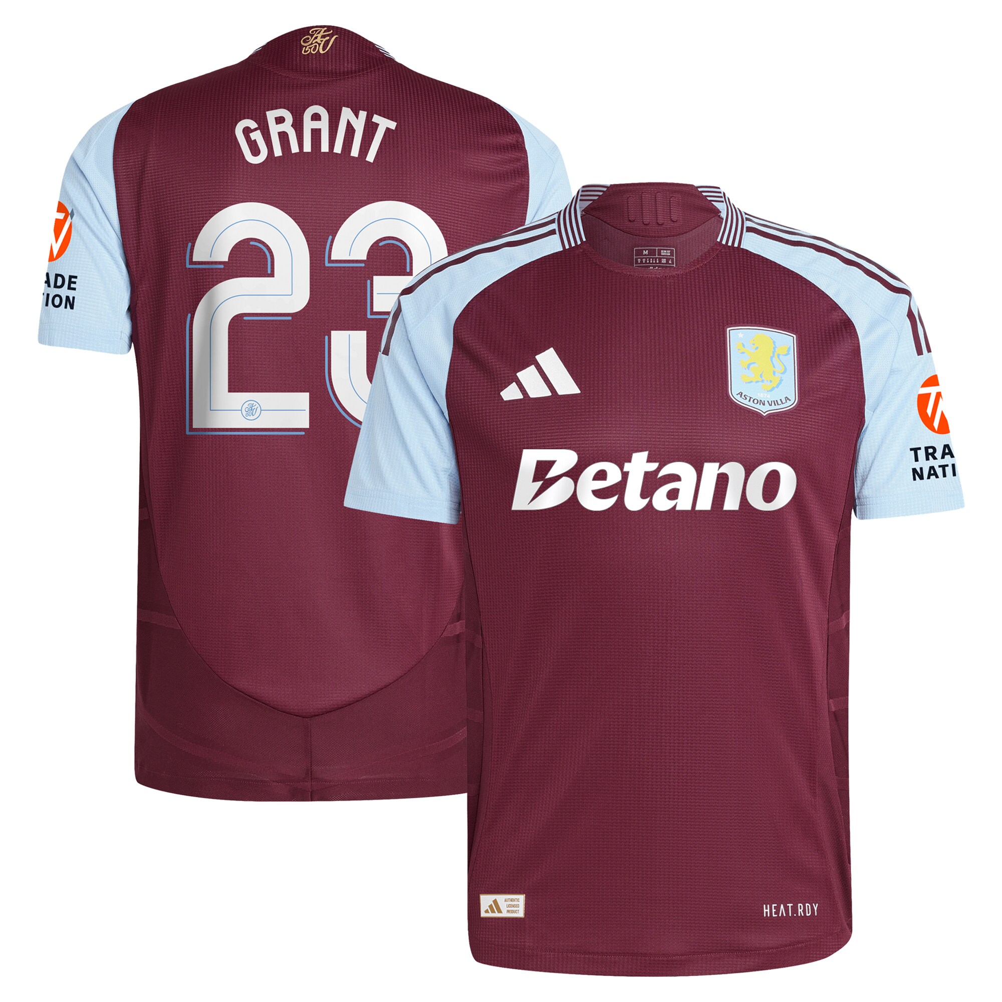 aston villa adidas home authentic shirt 2024-25 with grant 23 cup printing Collection - Official Aston Villa Shirts & Jerseys