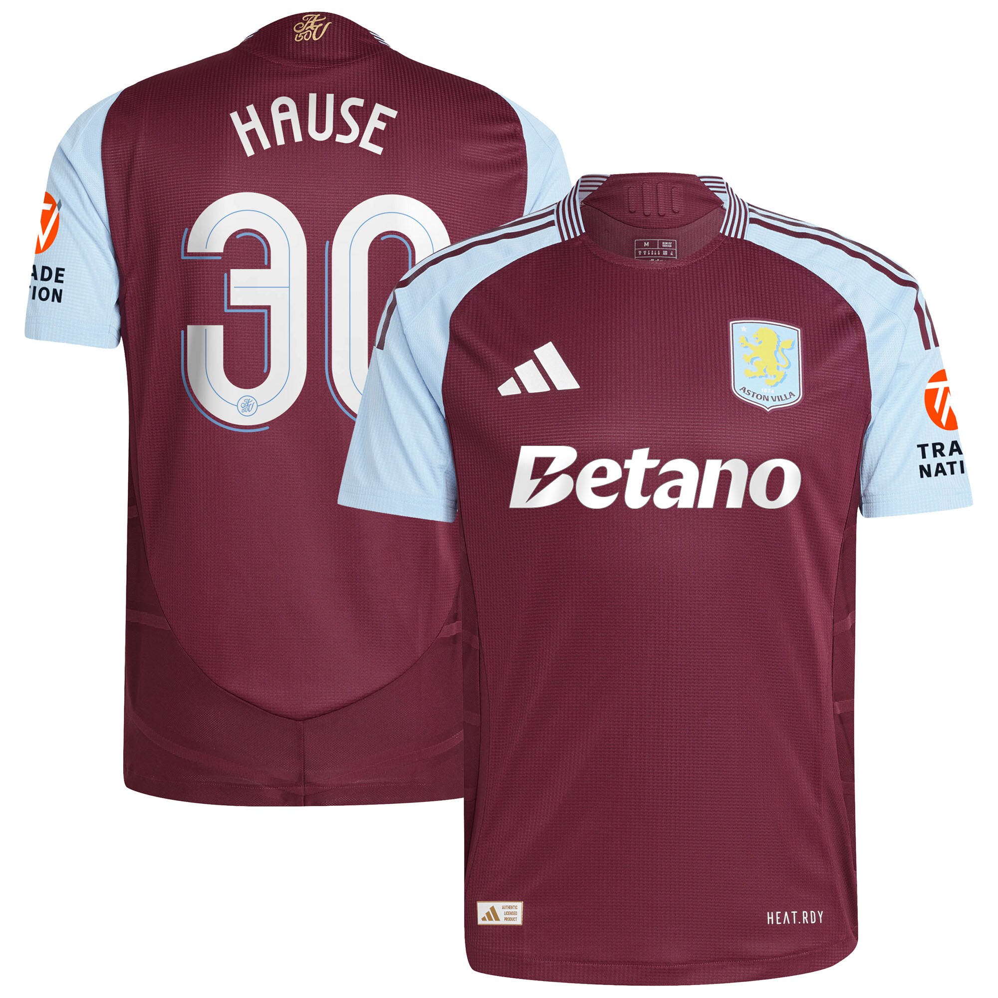 aston villa adidas home authentic shirt 2024-25 with hause 30 cup printing Collection - Official Aston Villa Shirts & Jerseys