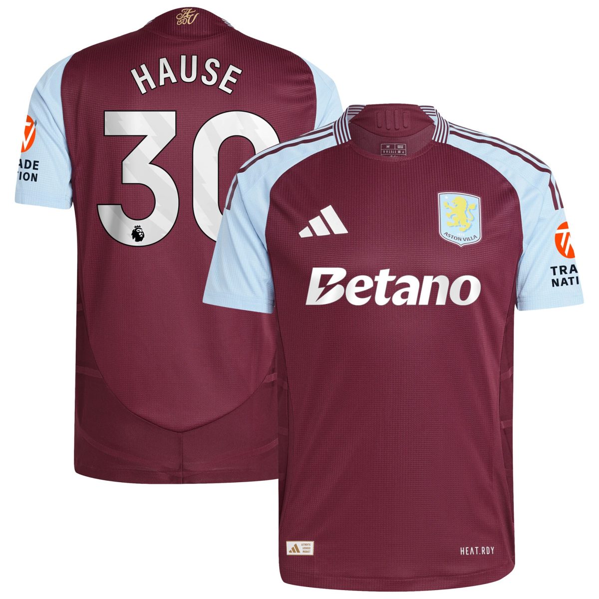 aston villa adidas home authentic shirt 2024-25 with hause 30 printing Collection - Official Aston Villa Shirts & Jerseys
