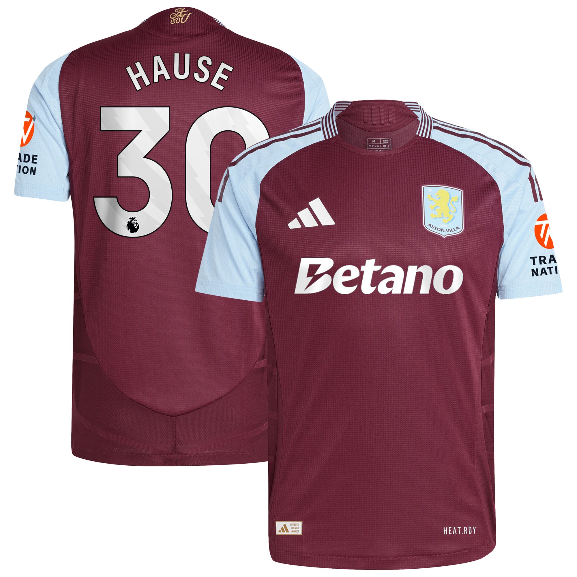 aston villa adidas home authentic shirt 2024-25 with hause 30 printing Collection - Official Aston Villa Shirts & Jerseys