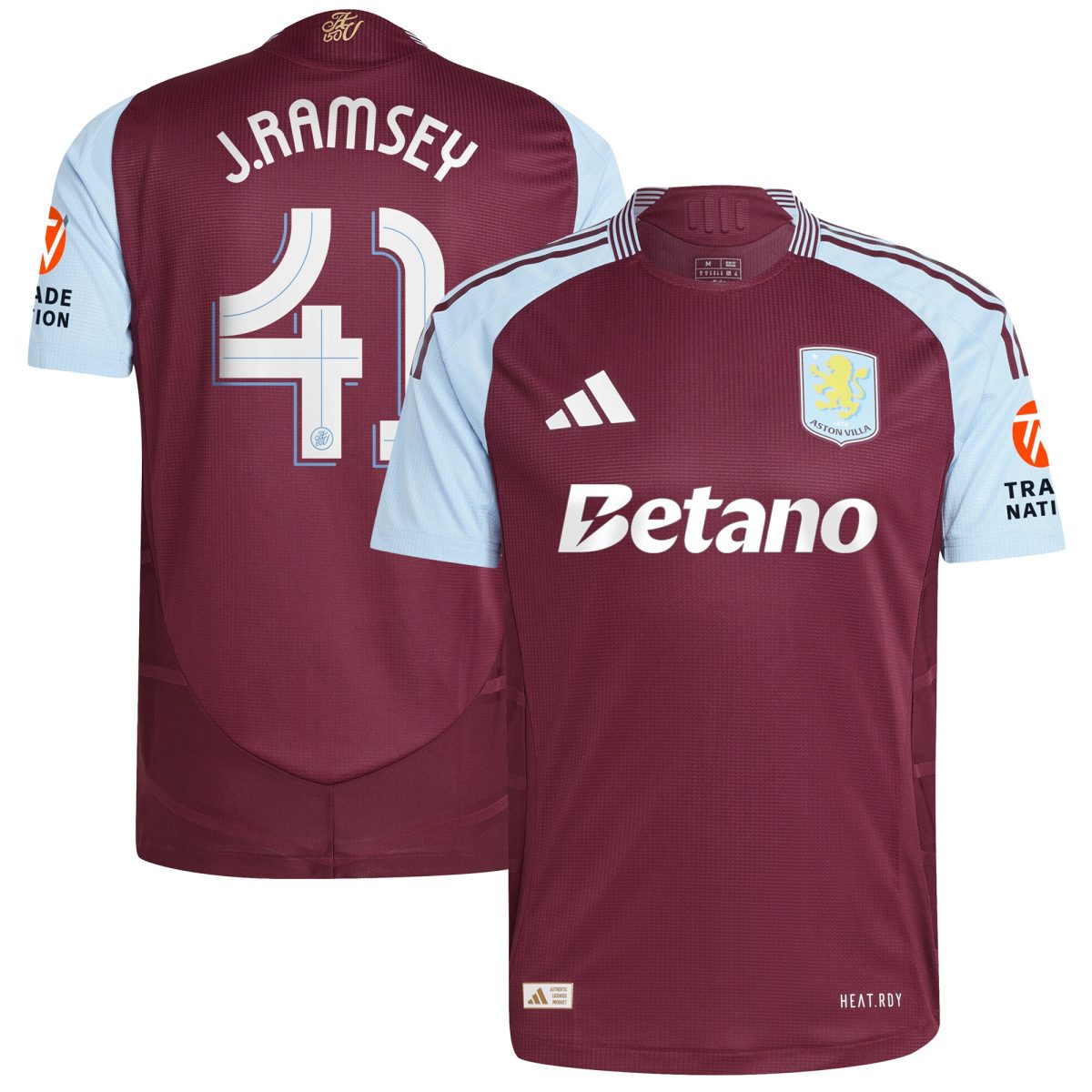 aston villa adidas home authentic shirt 2024-25 with j. ramsey 41 cup printing Collection - Official Aston Villa Shirts & Jerseys