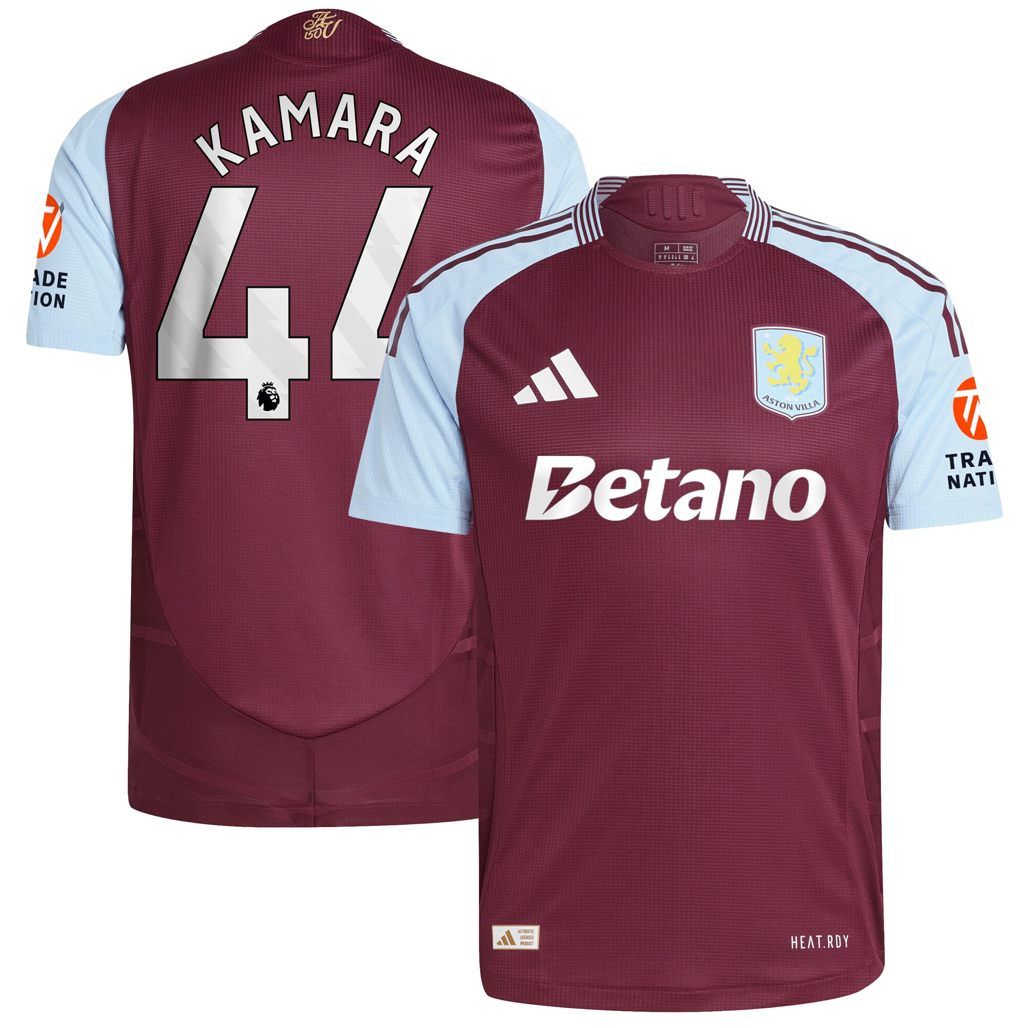 aston villa adidas home authentic shirt 2024-25 with kamara 44 printing Collection - Official Aston Villa Shirts & Jerseys