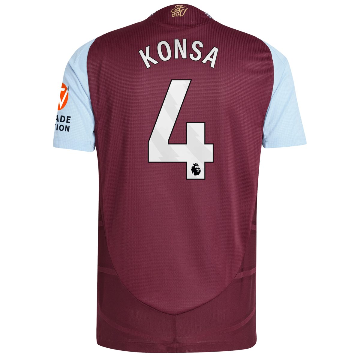 aston villa adidas home authentic shirt 2024-25 with konsa 4 printing Collection - Official Aston Villa Shirts & Jerseys