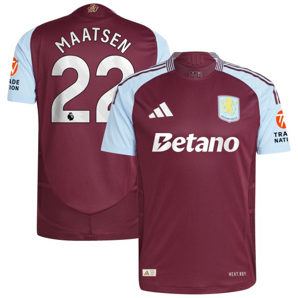 aston villa adidas home authentic shirt 2024-25 with maatsen 22 printing Collection - Official Aston Villa Shirts & Jerseys