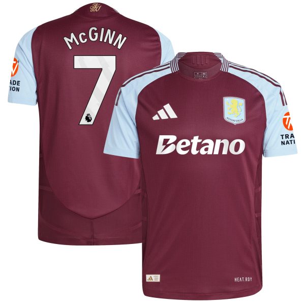 aston villa adidas home authentic shirt 2024-25 with mcginn 7 printing Collection - Official Aston Villa Shirts & Jerseys