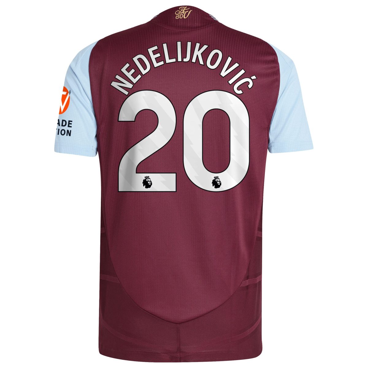 aston villa adidas home authentic shirt 2024-25 with nedeljković 20 printing Collection - Official Aston Villa Shirts & Jerseys