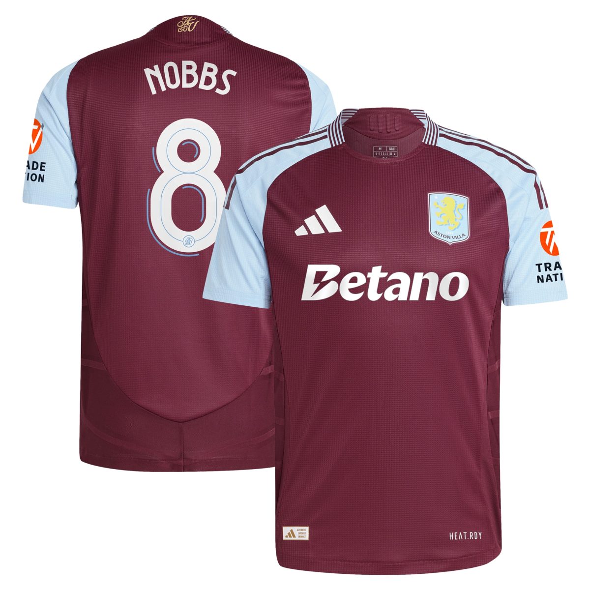aston villa adidas home authentic shirt 2024-25 with nobbs 8 cup printing Collection - Official Aston Villa Shirts & Jerseys