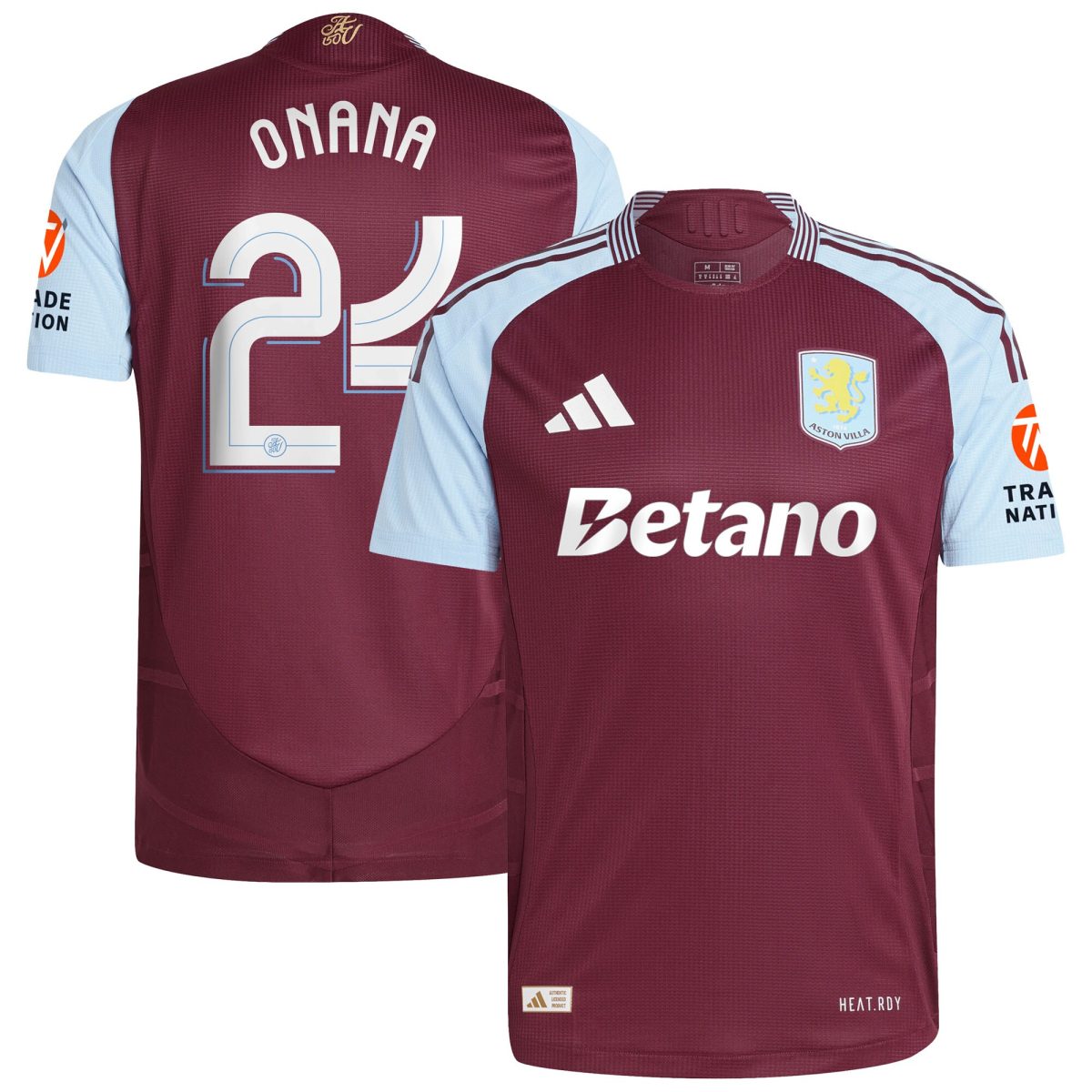 aston villa adidas home authentic shirt 2024-25 with onana 24 cup printing Collection - Official Aston Villa Shirts & Jerseys