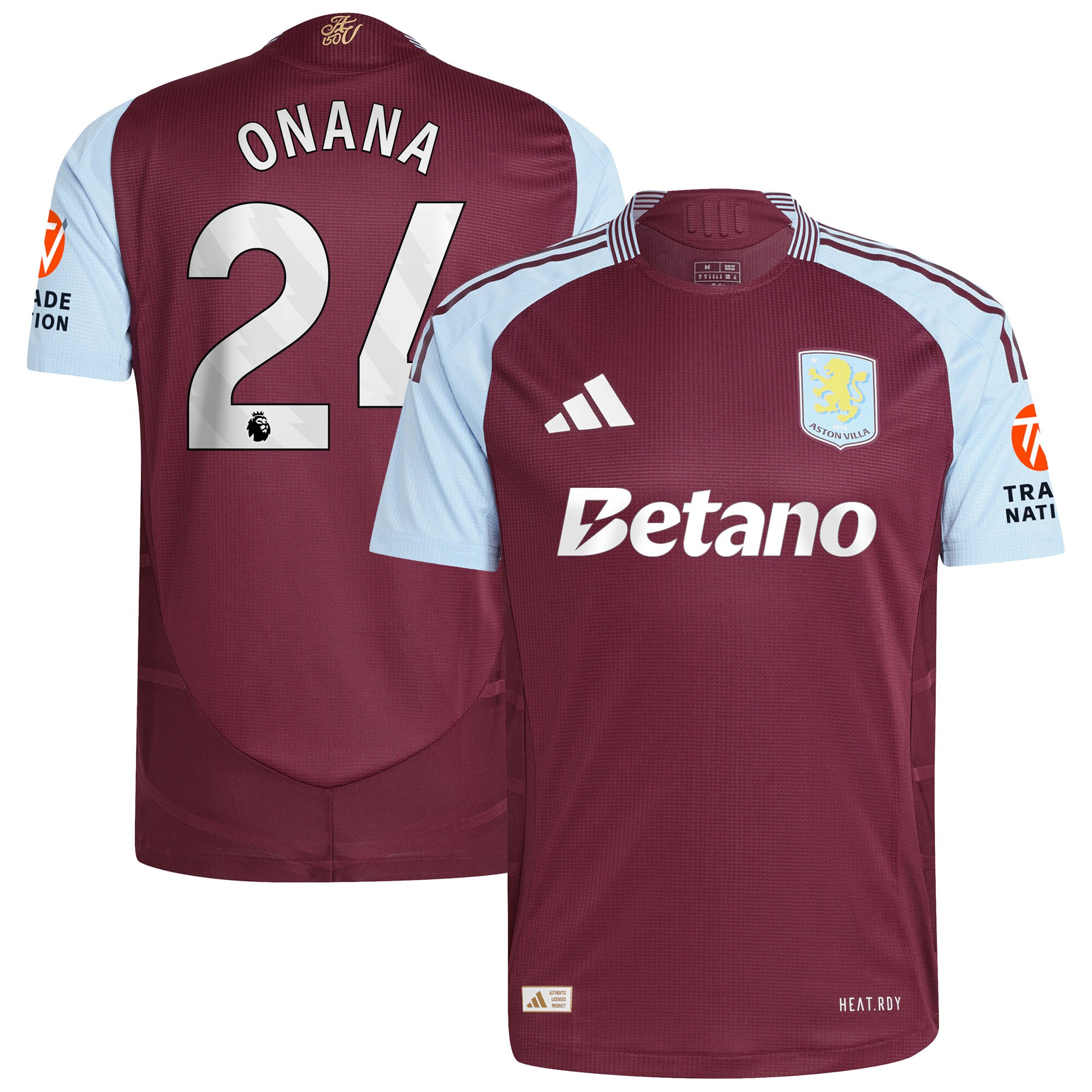 aston villa adidas home authentic shirt 2024-25 with onana 24 printing Collection - Official Aston Villa Shirts & Jerseys