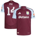 aston villa adidas home authentic shirt 2024-25 with pau 14 cup printing Collection - Official Aston Villa Shirts & Jerseys