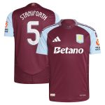 aston villa adidas home authentic shirt 2024-25 with staniforth 5 cup printing Collection - Official Aston Villa Shirts & Jerseys