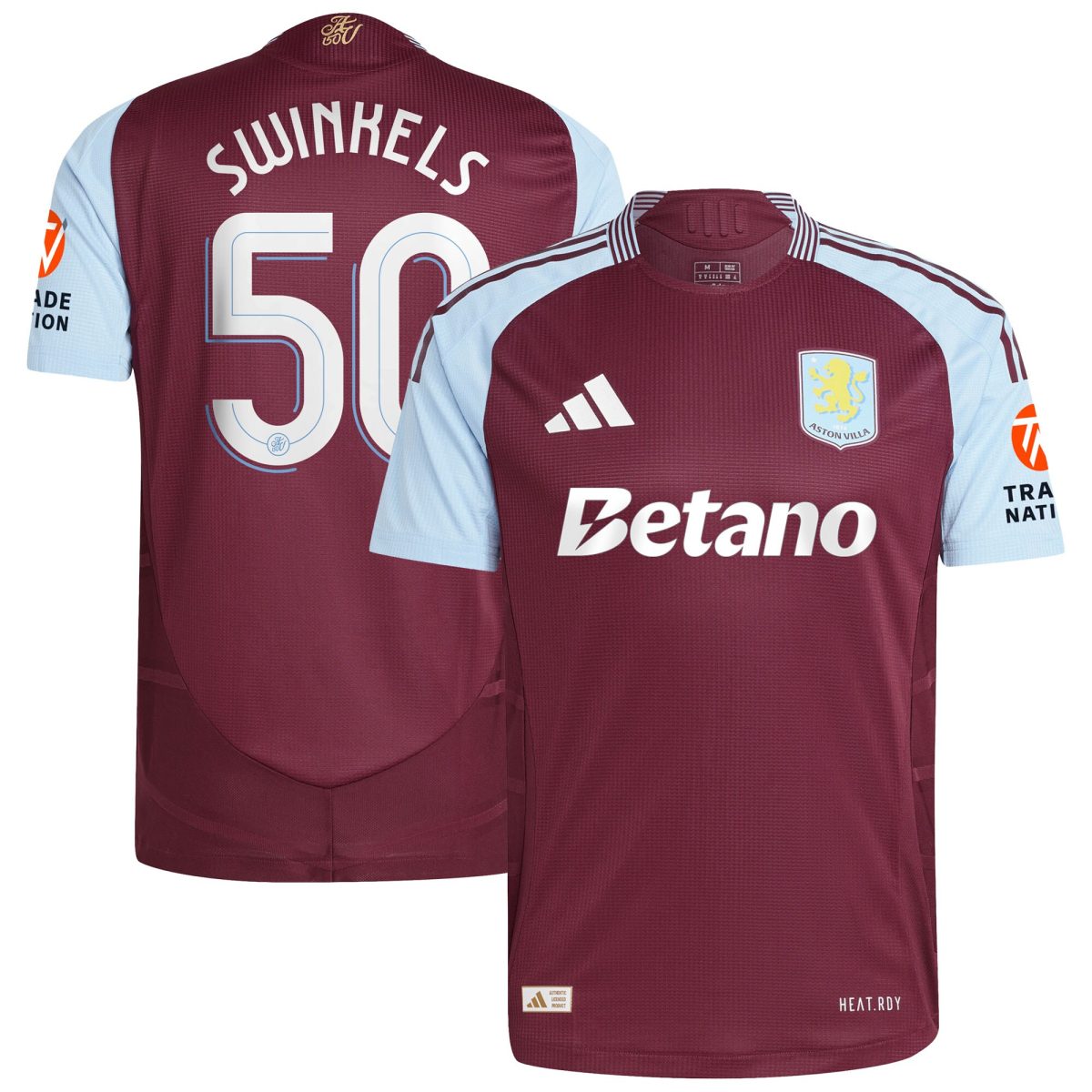 aston villa adidas home authentic shirt 2024-25 with swinkels 50 cup printing Collection - Official Aston Villa Shirts & Jerseys