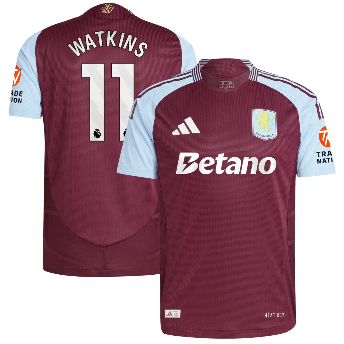 aston villa adidas home authentic shirt 2024-25 with watkins 11 printing Collection - Official Aston Villa Shirts & Jerseys