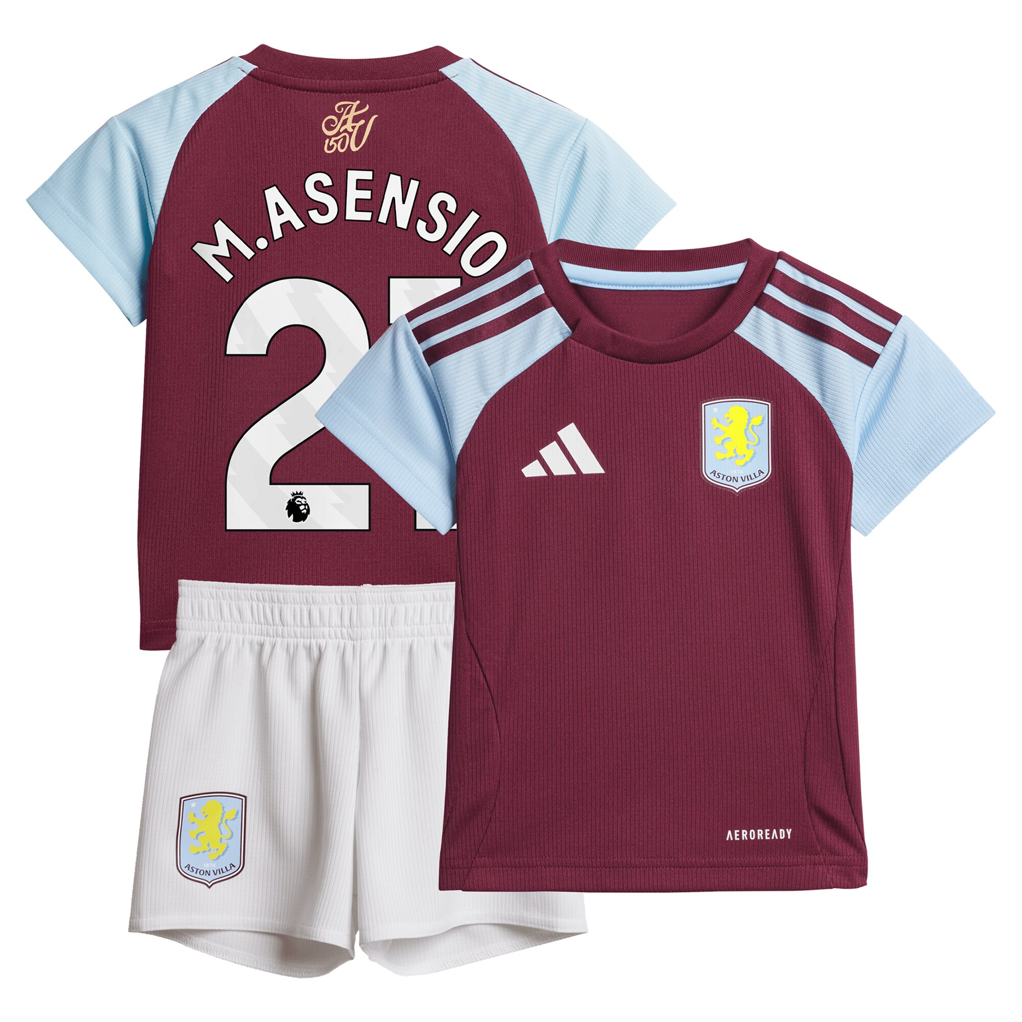 aston villa adidas home baby kit 2024-25 with m.asensio 21 printing Collection - Official Aston Villa Shirts & Jerseys