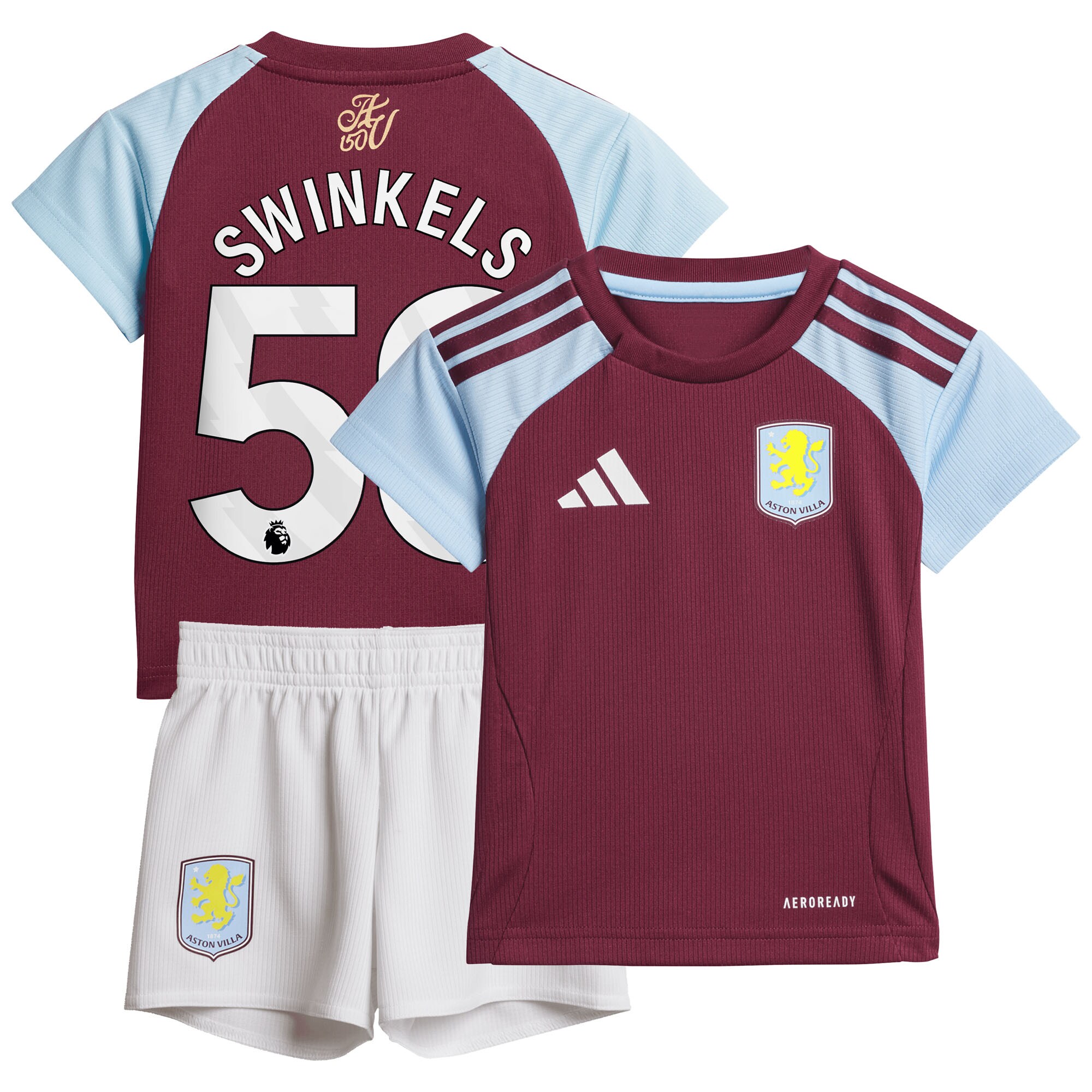 aston villa adidas home baby kit 2024-25 with swinkels 50 printing Collection - Official Aston Villa Shirts & Jerseys