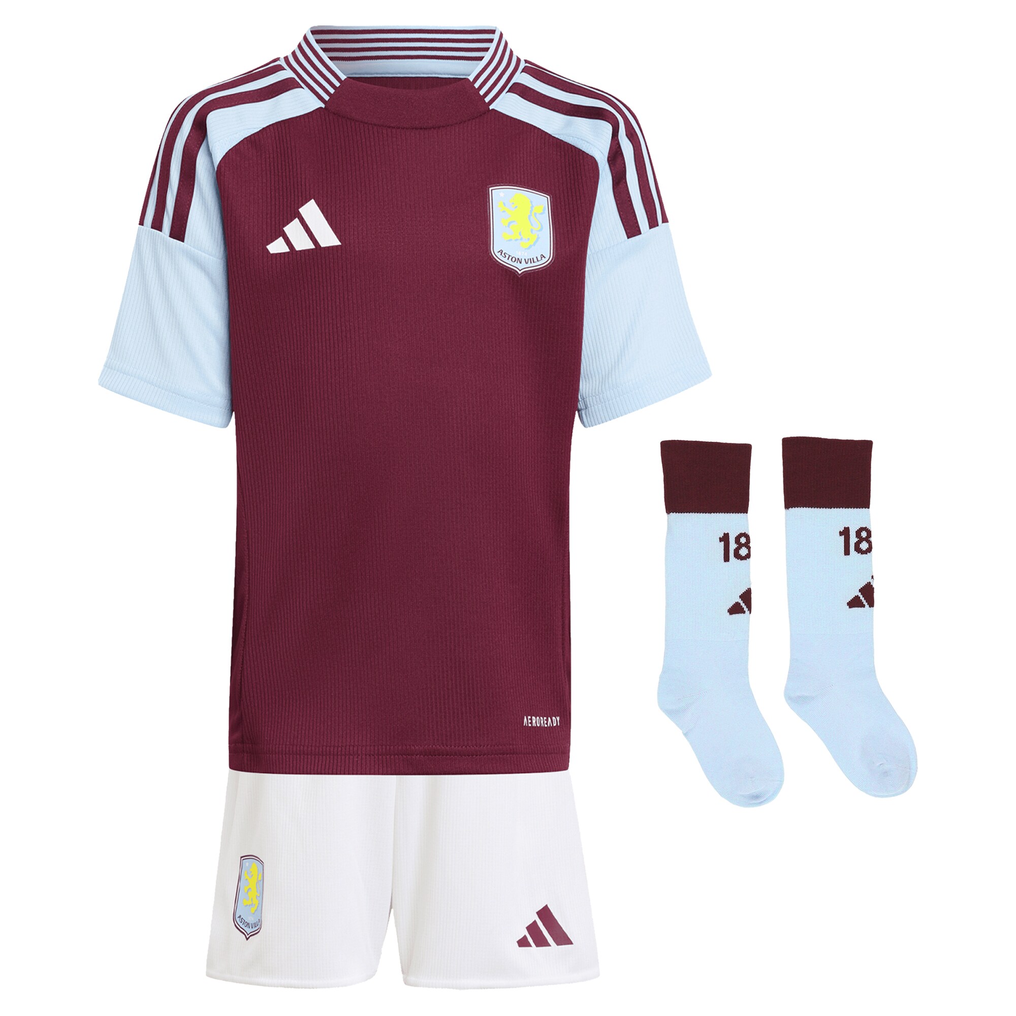 aston villa adidas home mini kit 2024-25 with a.garcía 16 printing Collection - Official Aston Villa Shirts & Jerseys