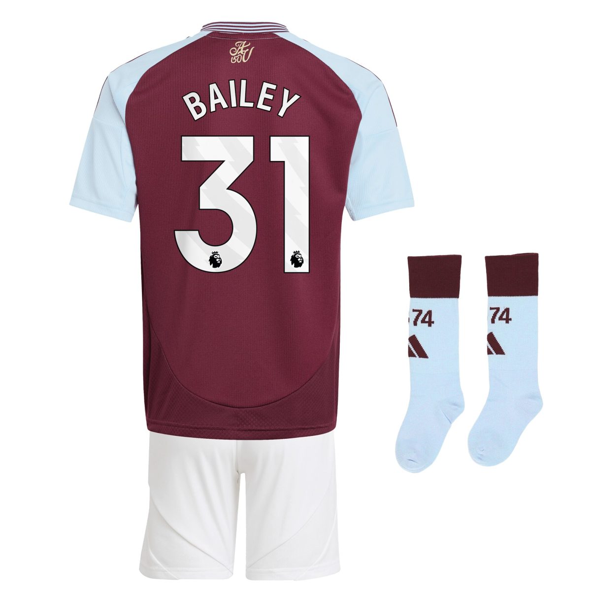 aston villa adidas home mini kit 2024-25 with bailey 31 printing Collection - Official Aston Villa Shirts & Jerseys