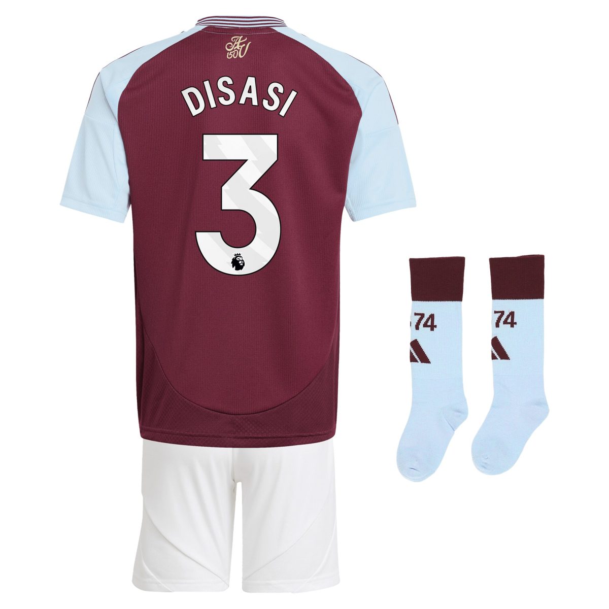 aston villa adidas home mini kit 2024-25 with disasi 3 printing Collection - Official Aston Villa Shirts & Jerseys