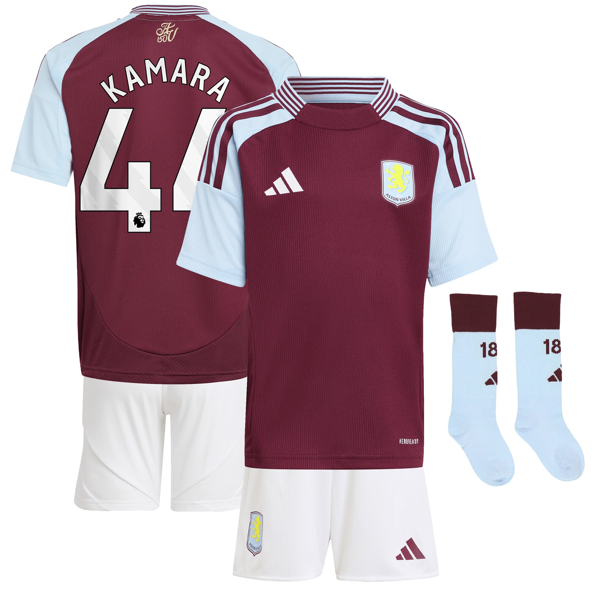 aston villa adidas home mini kit 2024-25 with kamara 44 printing Collection - Official Aston Villa Shirts & Jerseys