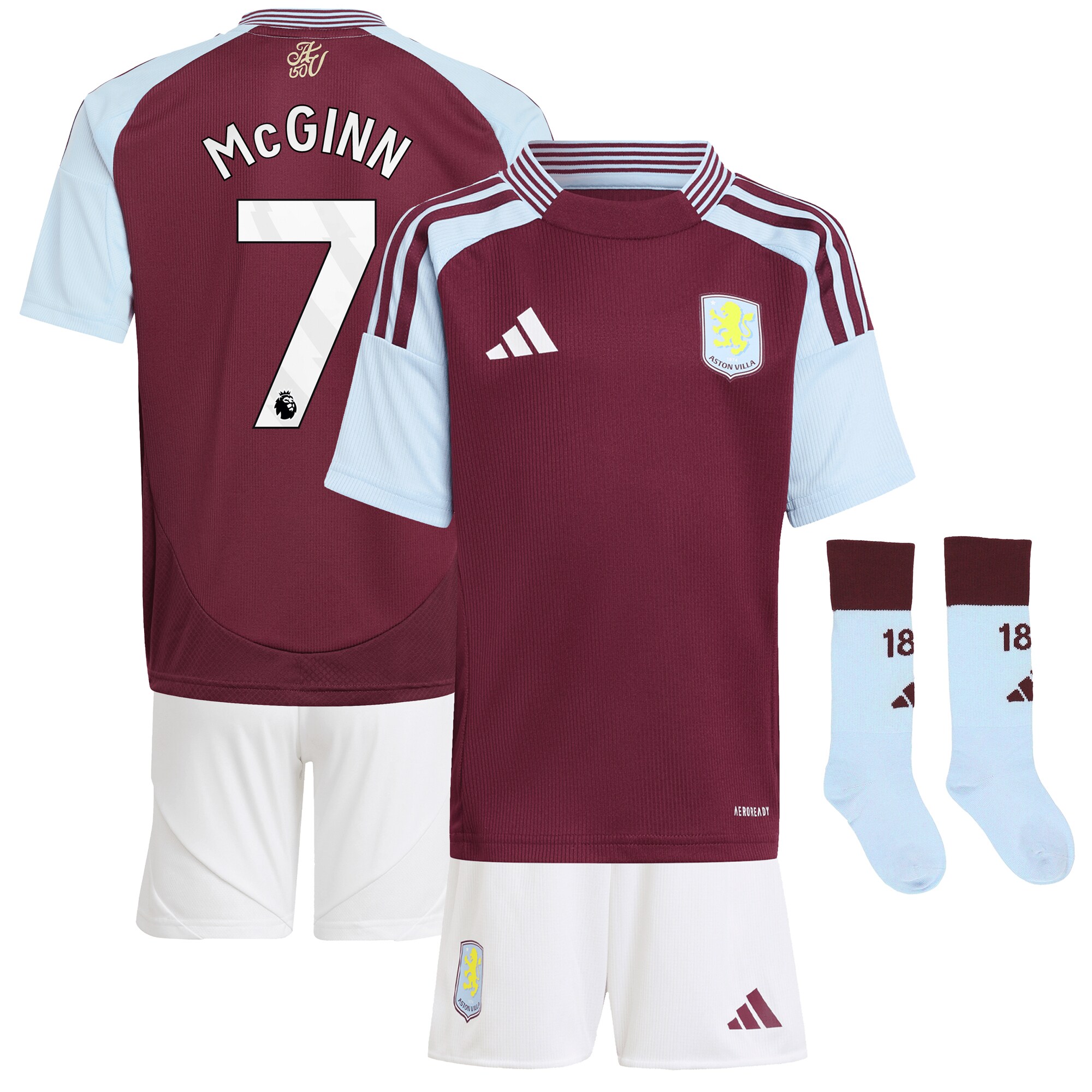 aston villa adidas home mini kit 2024-25 with mcginn 7 printing Collection - Official Aston Villa Shirts & Jerseys