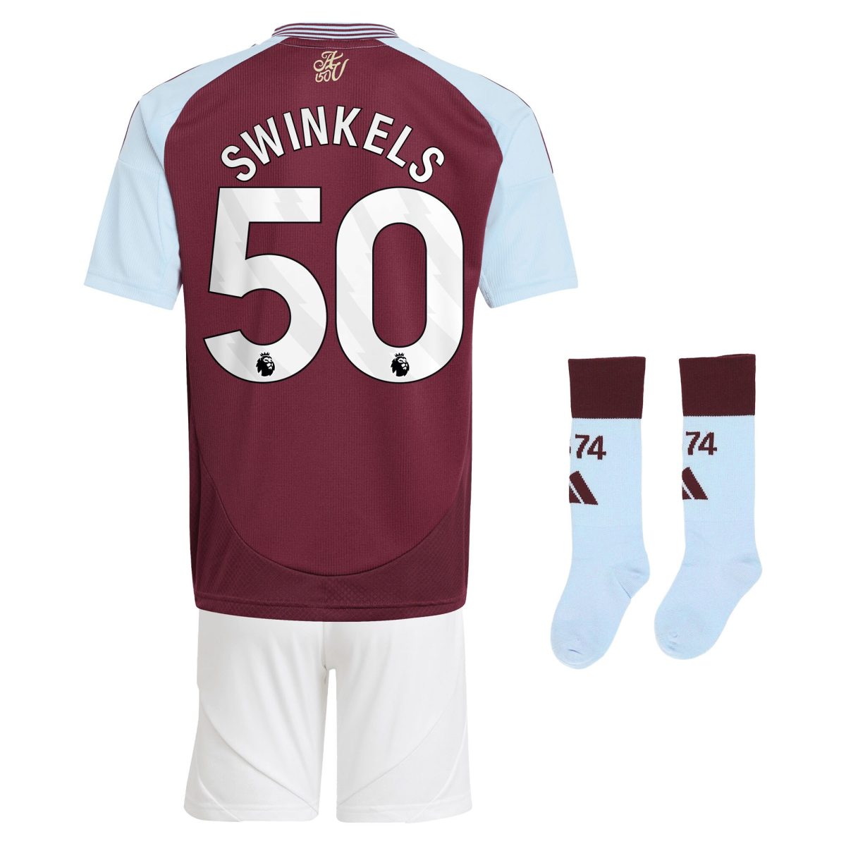 aston villa adidas home mini kit 2024-25 with swinkels 50 printing Collection - Official Aston Villa Shirts & Jerseys