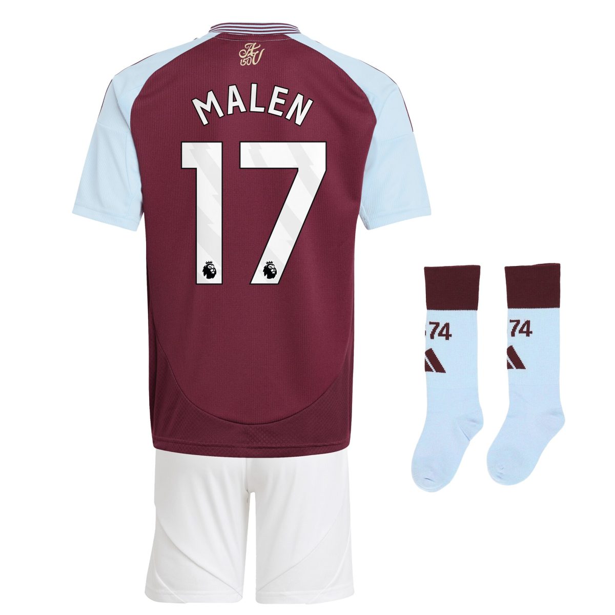 aston villa adidas home mini kit 2024-26 with malen 17 printing Collection - Official Aston Villa Shirts & Jerseys