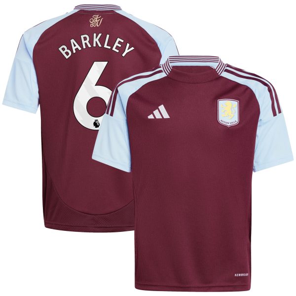 aston villa adidas home shirt 2024-25 – kids with barkley 6 printing Collection - Official Aston Villa Shirts & Jerseys