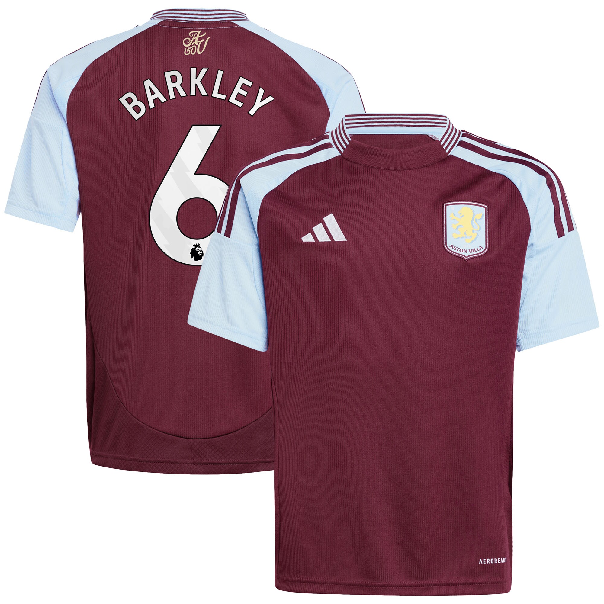 aston villa adidas home shirt 2024-25 – kids with barkley 6 printing Collection - Official Aston Villa Shirts & Jerseys