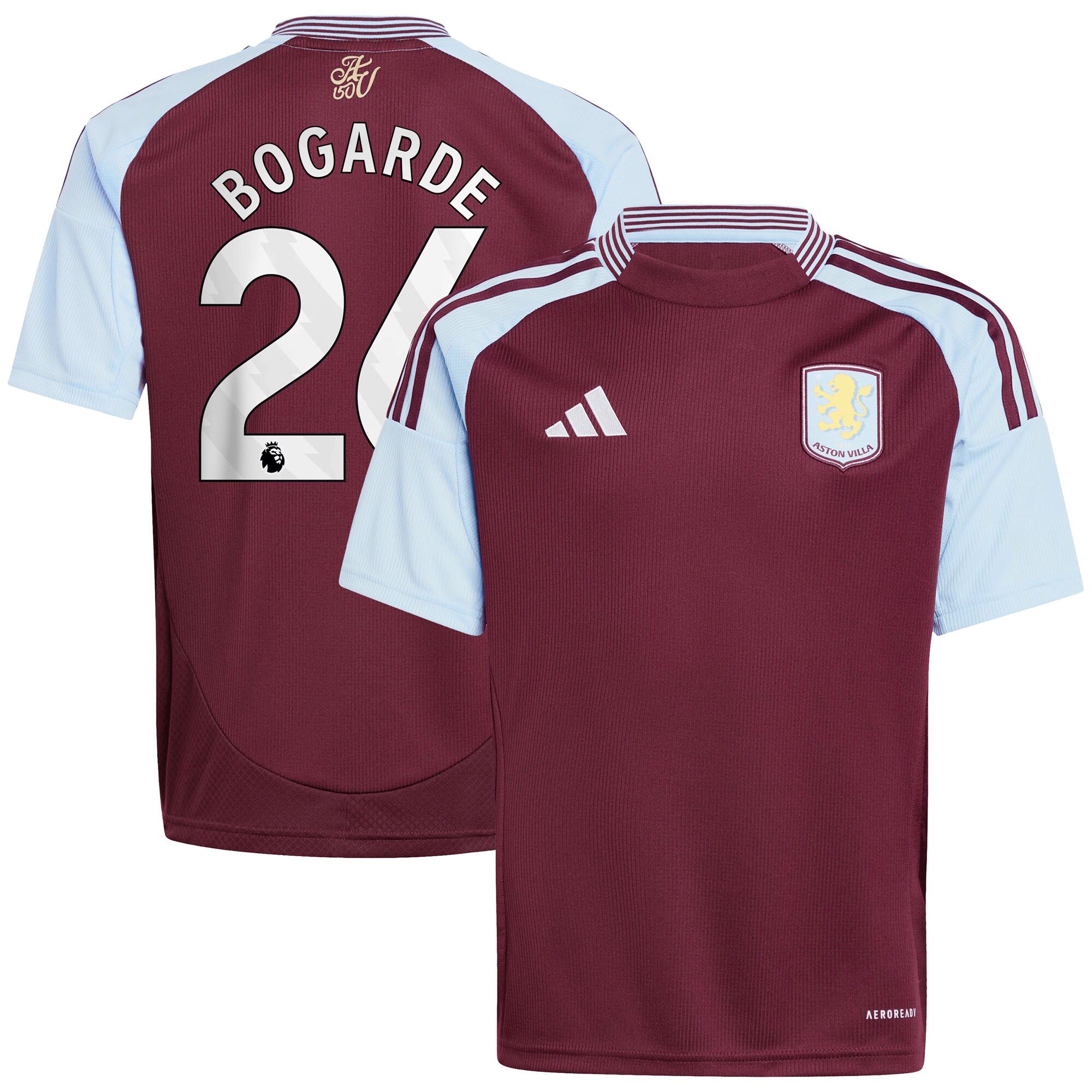 aston villa adidas home shirt 2024-25 – kids with bogarde 26 printing Collection - Official Aston Villa Shirts & Jerseys