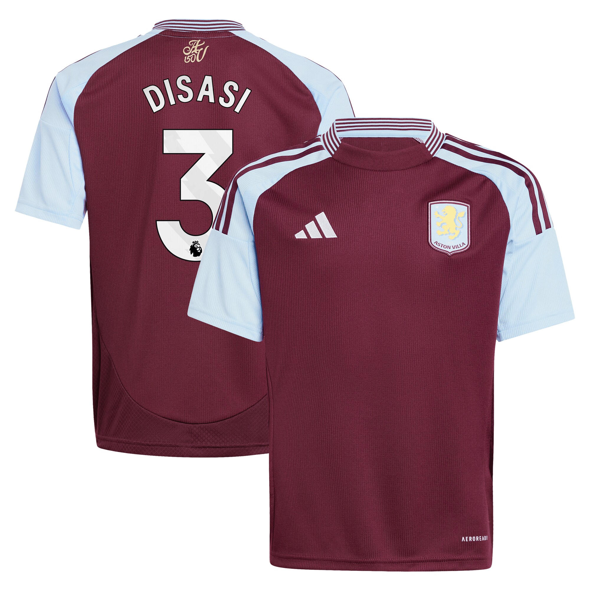 aston villa adidas home shirt 2024-25 – kids with disasi 3 printing Collection - Official Aston Villa Shirts & Jerseys