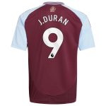 aston villa adidas home shirt 2024-25 – kids with j.duran 9 printing Collection - Official Aston Villa Shirts & Jerseys