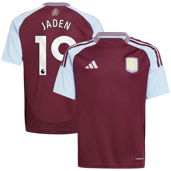 aston villa adidas home shirt 2024-25 – kids with jaden 19 printing Collection - Official Aston Villa Shirts & Jerseys