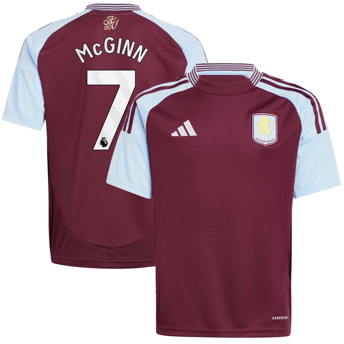 aston villa adidas home shirt 2024-25 – kids with john mcginn 7 printing Collection - Official Aston Villa Shirts & Jerseys
