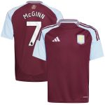 aston villa adidas home shirt 2024-25 – kids with john mcginn 7 printing Collection - Official Aston Villa Shirts & Jerseys