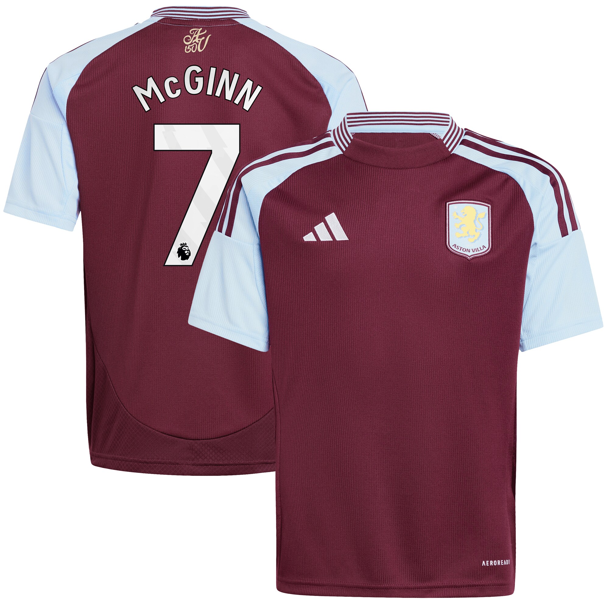 aston villa adidas home shirt 2024-25 – kids with john mcginn 7 printing Collection - Official Aston Villa Shirts & Jerseys